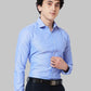 Men Grey Slim Fit Solid Cotton Blend Shirts