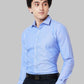 Men Grey Slim Fit Solid Cotton Blend Shirts