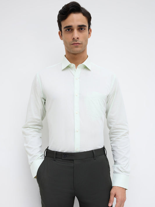 Park Avenue Green Formal Shirt