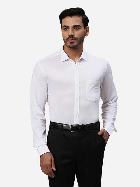 Park Avenue White Formal Shirts