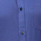 Park Avenue Men Blue Self Design Slim Fit Full Sleeve Semi Cut Away Collar Shirt