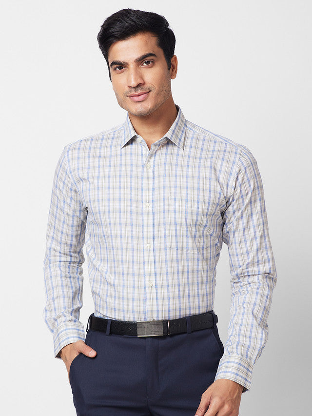 Park Avenue Beige Formal Shirt