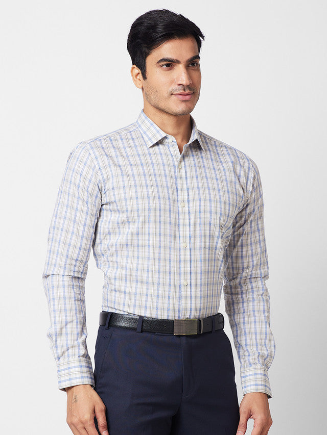 Park Avenue Beige Formal Shirt