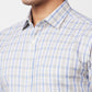 Park Avenue Beige Checks Slim Fit Cotton Formal Shirt