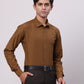 Park Avenue Brown Formal Shirt