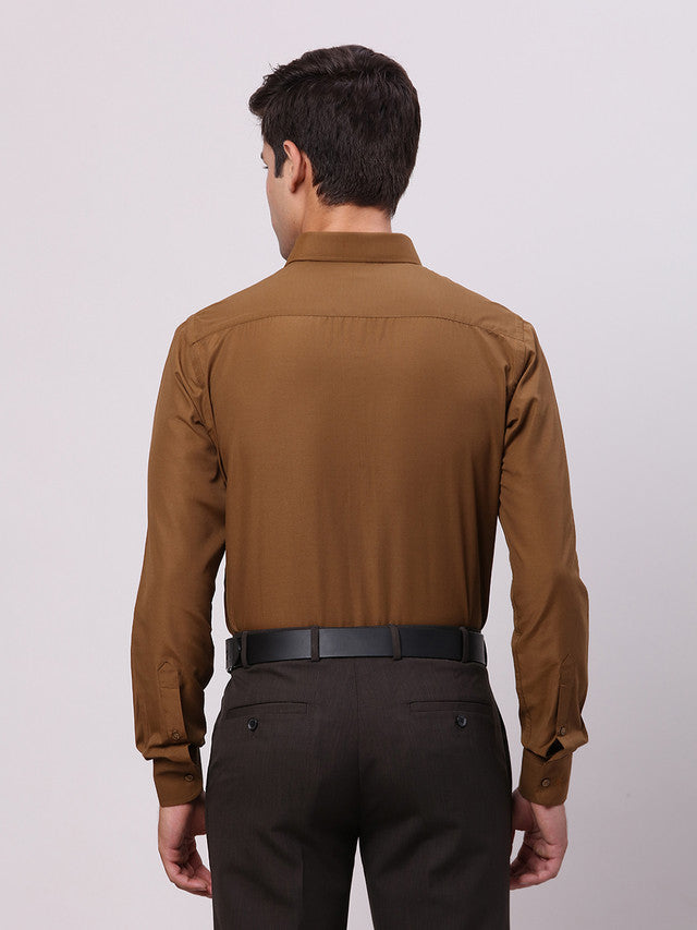 Park Avenue Brown Formal Shirt