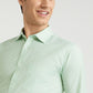 Park Avenue Green Fil-A-Fil Slim Fit Cotton Blend Formal Shirt