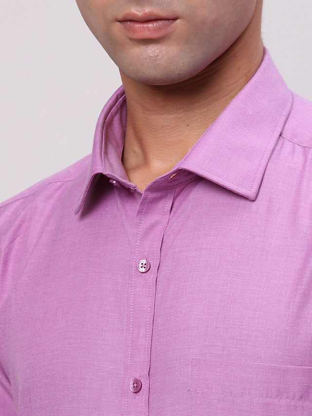 Park Avenue Purple Formal Shirt