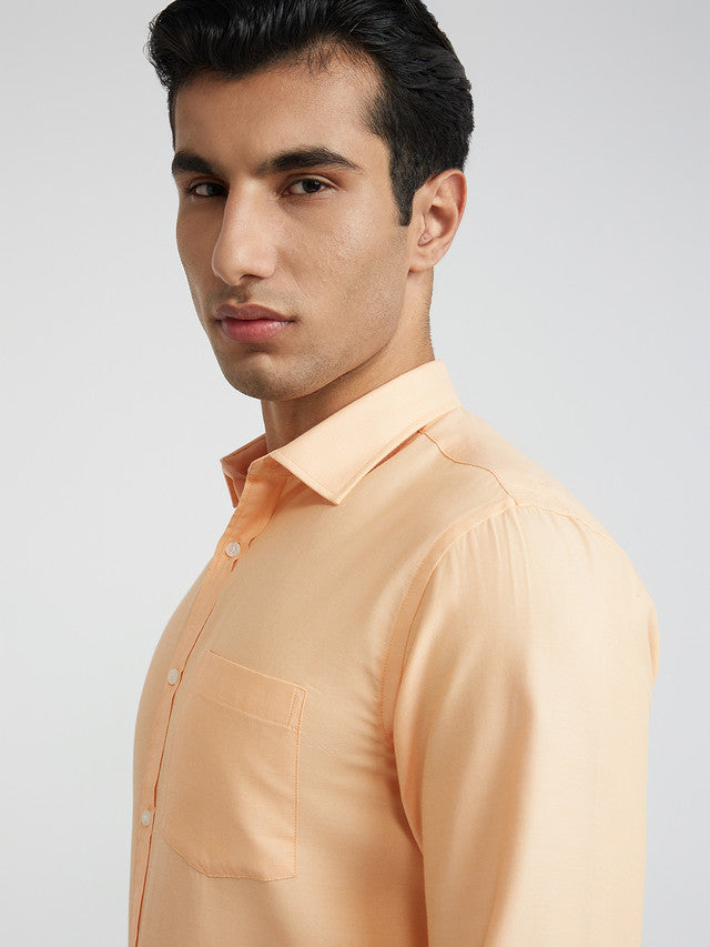 Park Avenue Orange Formal Shirt