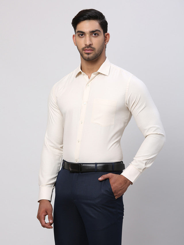 Park Avenue Beige Formal Shirt