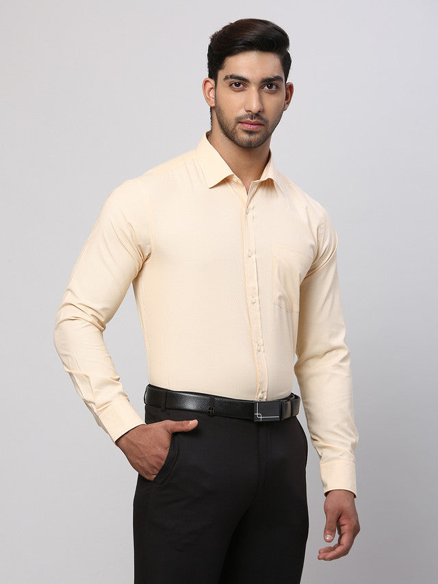 Park Avenue Yellow Formal Shirt