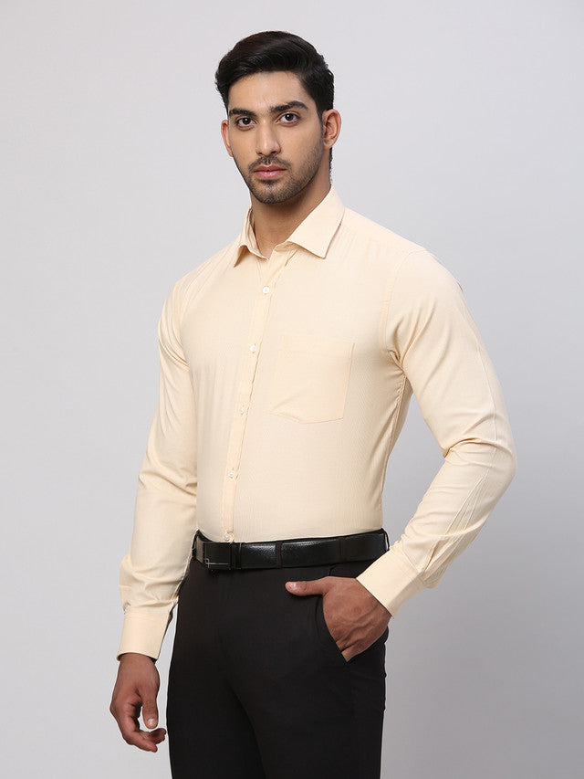 Park Avenue Yellow Formal Shirt