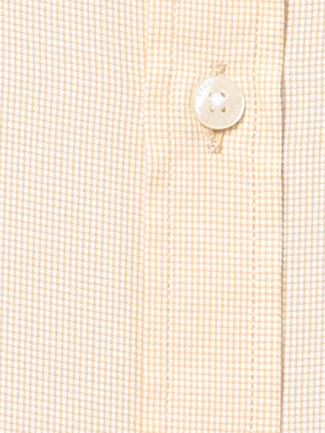 Park Avenue Yellow Structure Slim Fit Cotton Blend Formal Shirt