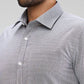 Park Avenue Grey Structure Slim Fit Cotton Blend Formal Shirt