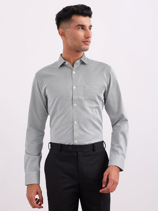 Park Avenue Green Formal Shirt