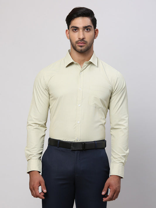 Park Avenue Green Formal Shirt