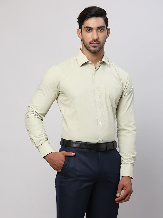 Park Avenue Green Formal Shirt