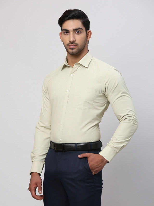 Park Avenue Green Formal Shirt