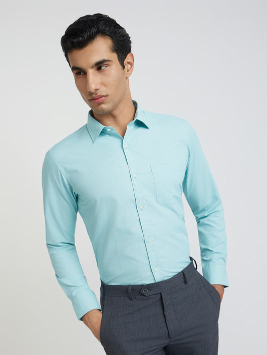 Park Avenue Green Formal Shirt