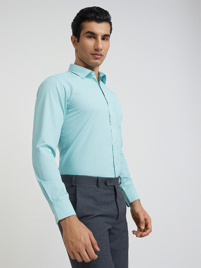 Park Avenue Green Formal Shirt