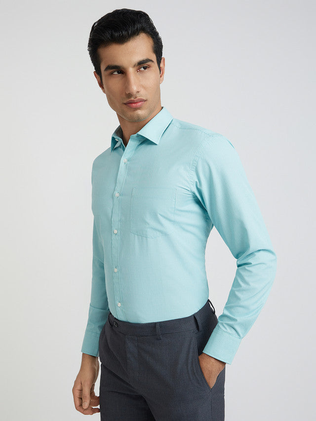 Park Avenue Green Formal Shirt