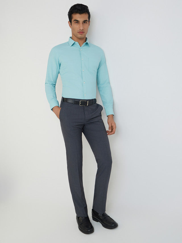 Park Avenue Green Formal Shirt