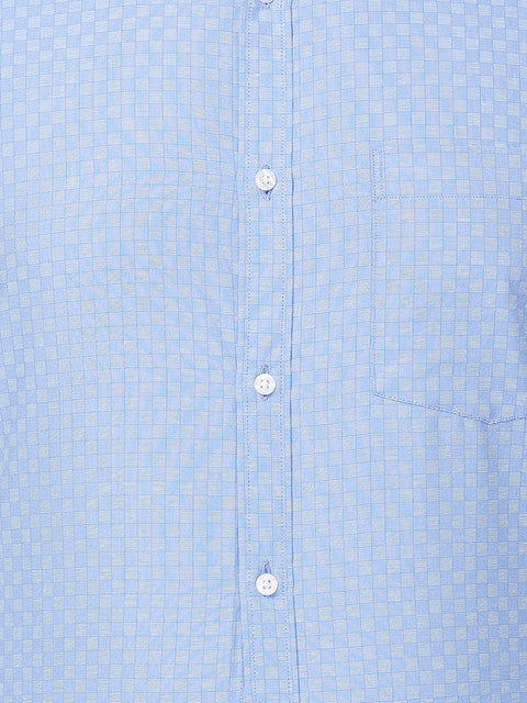 Park Avenue Men Blue Slim Fit Checks Shirt