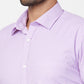 Park Avenue Men Purple Checks Slim Fit Cotton Blend Formal Shirt