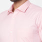 Park Avenue Men Pink Structured Slim Fit Cotton Blend Formal Shirt