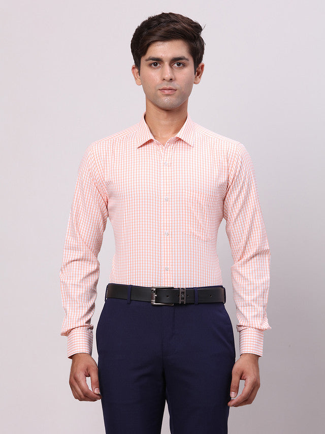 Park Avenue Orange Formal Shirt