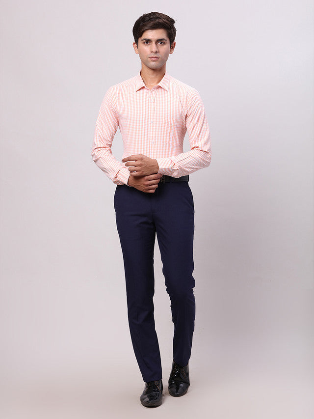 Park Avenue Orange Formal Shirt