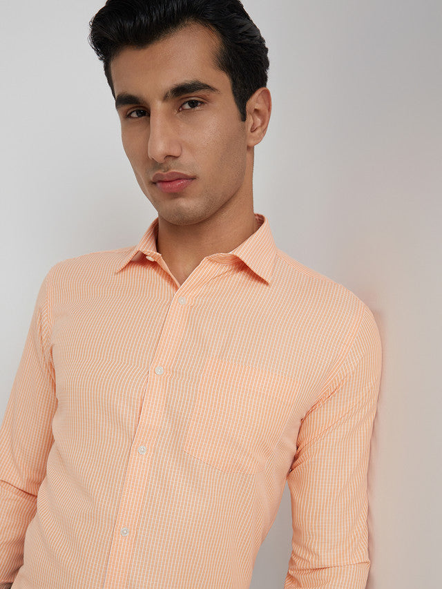 Park Avenue Orange Formal Shirt