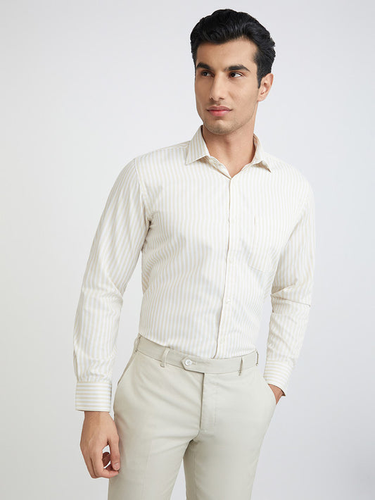 Park Avenue Beige Formal Shirt