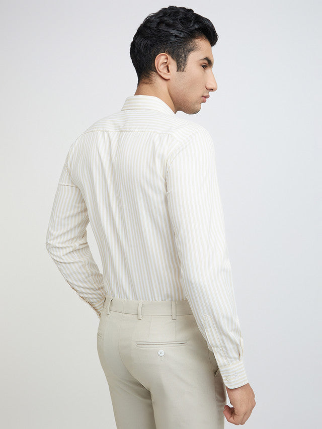 Park Avenue Beige Formal Shirt