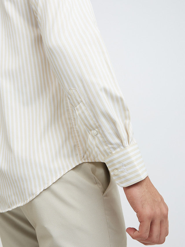 Park Avenue Beige Formal Shirt