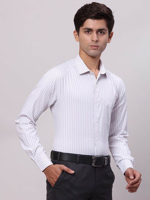 Park Avenue Grey Formal Shirt