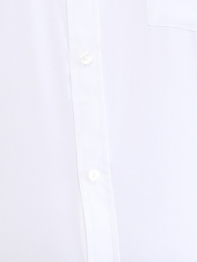 Park Avenue White Structure Slim Fit Cotton Blend Formal Shirt