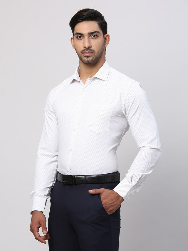 Park Avenue Beige Formal Shirt