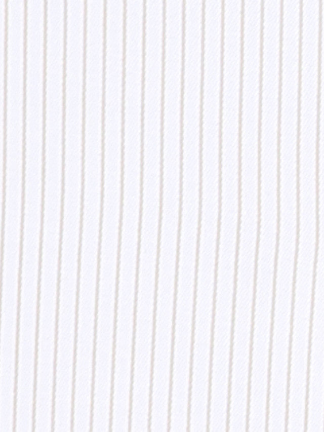 Park Avenue Men White Striped Slim Fit Cotton Blend Formal Shirt