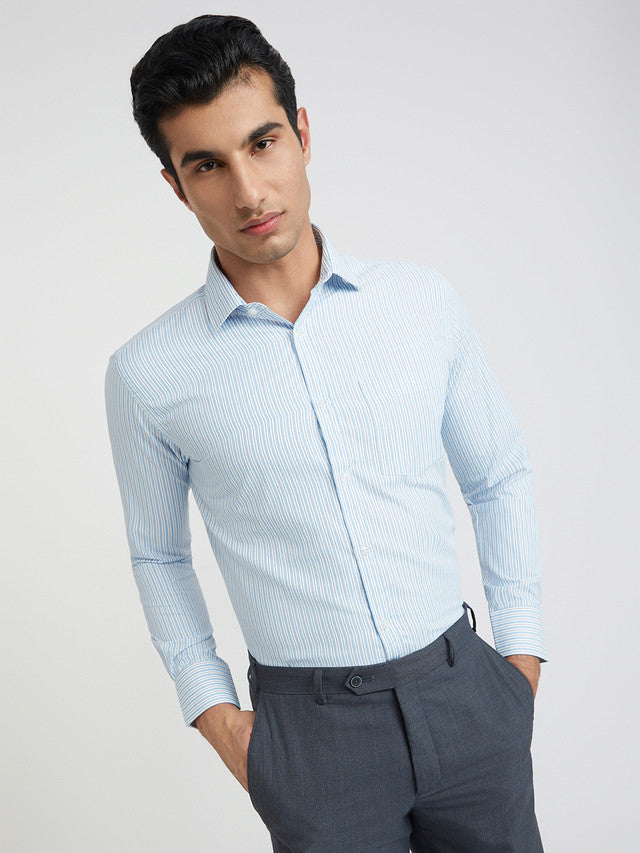 Park Avenue Blue Formal Shirt