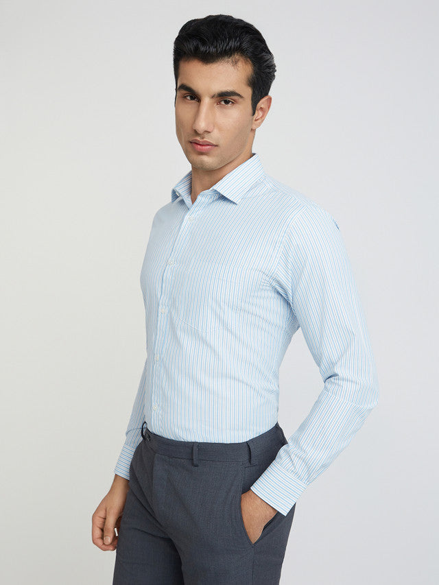 Park Avenue Blue Formal Shirt