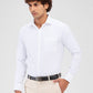 Park Avenue Men White Slim Fit Structure Formal Shirt