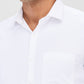 Park Avenue Men White Slim Fit Structure Formal Shirt