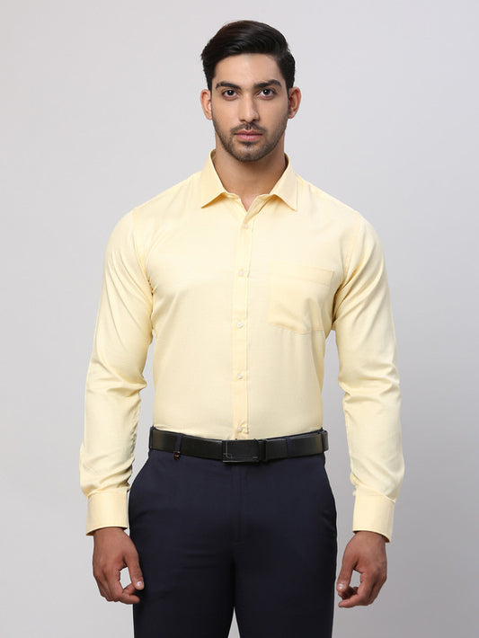 Park Avenue Yellow Formal Shirt