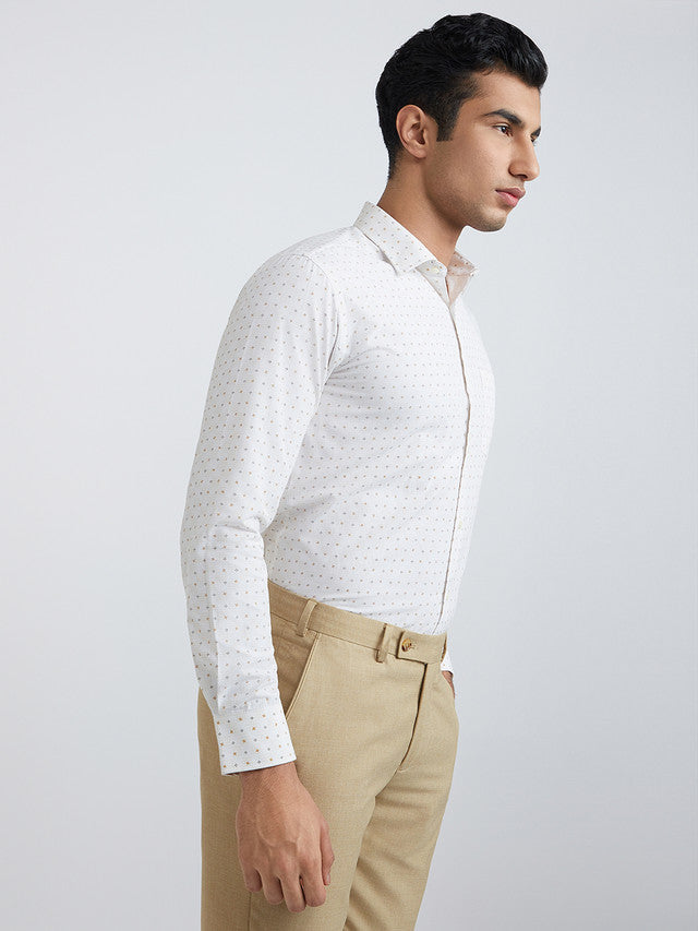 Park Avenue Beige Formal Shirt