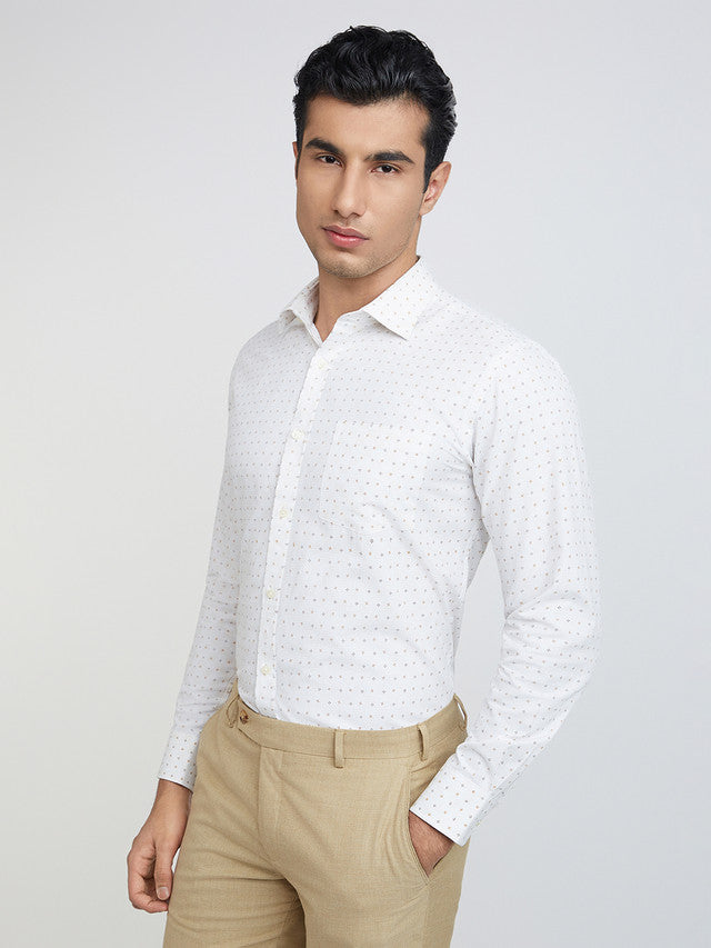 Park Avenue Beige Formal Shirt