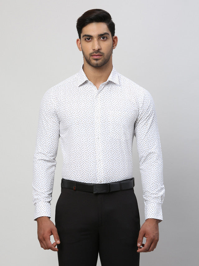 Park Avenue Maroon Formal Shirt