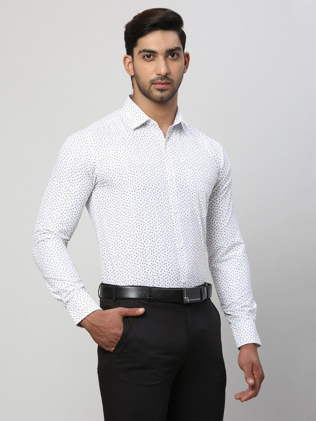 Park Avenue Maroon Formal Shirt