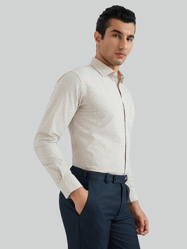 Park Avenue Beige Formal Shirt