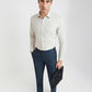 Park Avenue Beige Formal Shirt